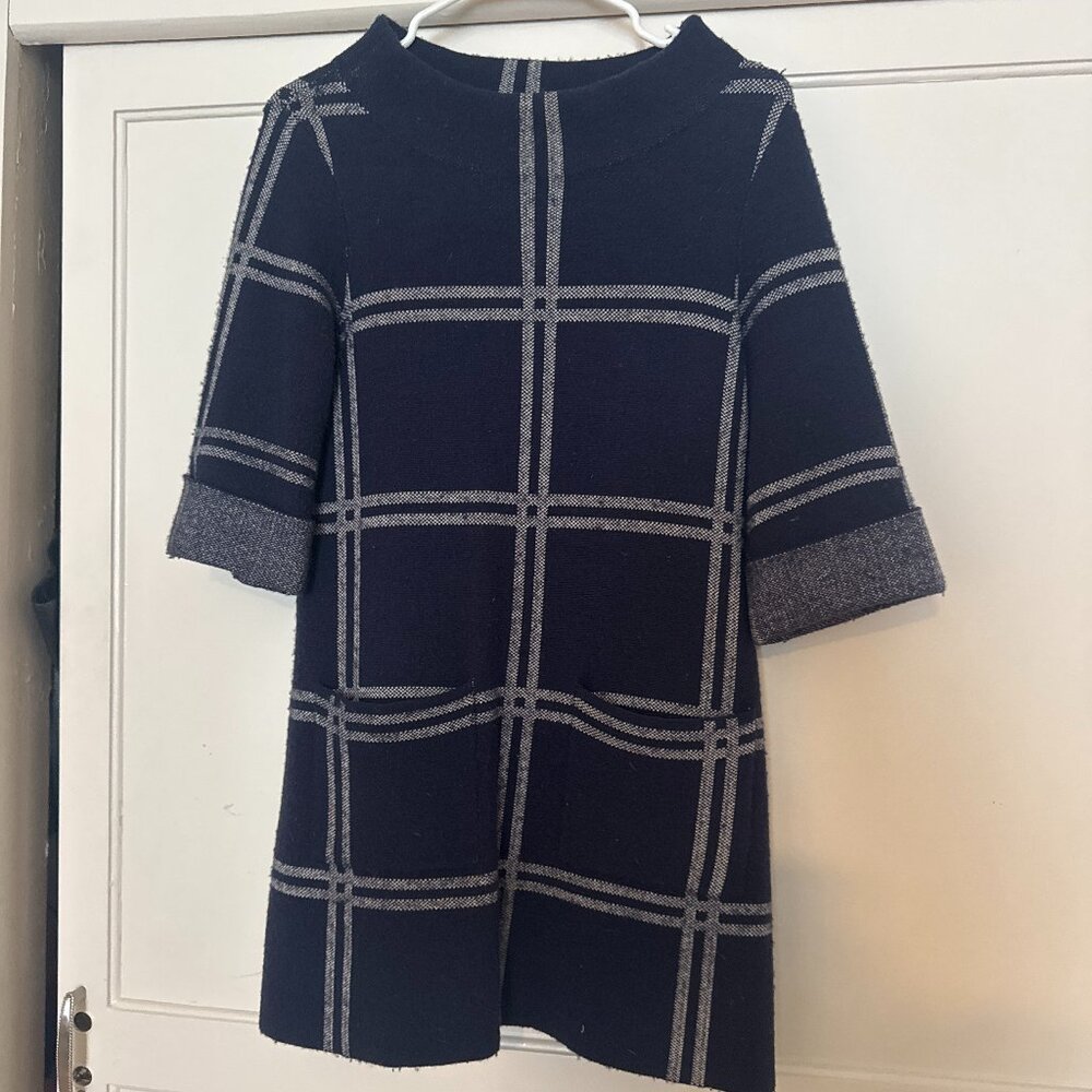 MOTH for Anthropologie Windowpane Knit Tunic – XS